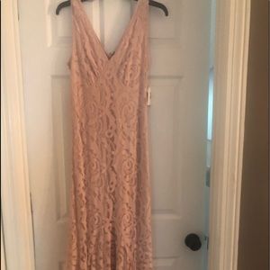 Impulse size small blush lace dress